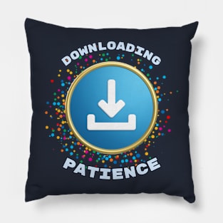 Loading Patience: In Blue Pillow