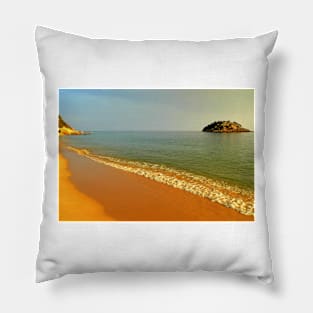 Arrábida. the sea kisses the earth incessantly... Pillow