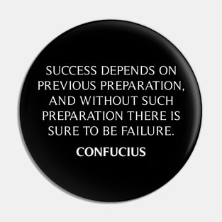 Confucius Quote Pin