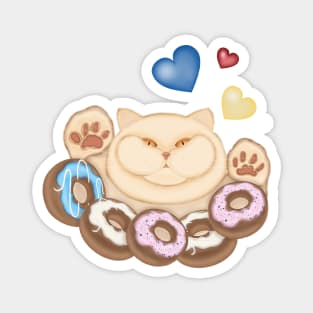 Fat cat sweet tooth Magnet