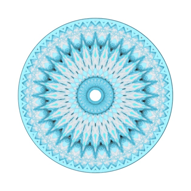 Soft Turquoise Mandala by micklyn