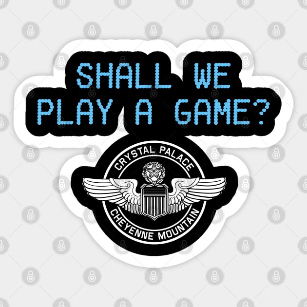 Shall We Play A Game' Sticker | Spreadshirt