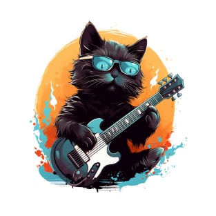 cat guitarist T-Shirt