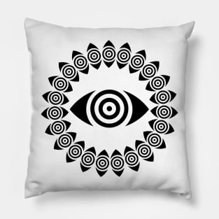 Hypnotic Eye Circle Pillow