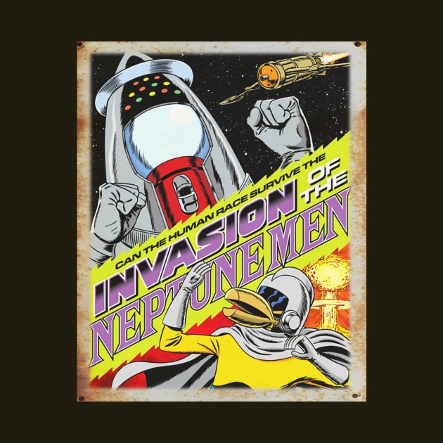 Mystery Science Rusty Barn Sign 3000 - Invasion of the Neptune Men by Starbase79