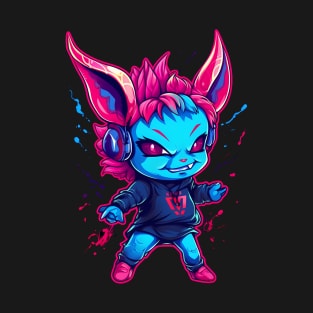 Mischievous Kawaii Demon Bursting with Demonic Charm T-Shirt