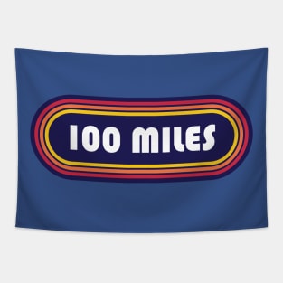 100 Mile Trail and Ultra Running Oval Tapestry