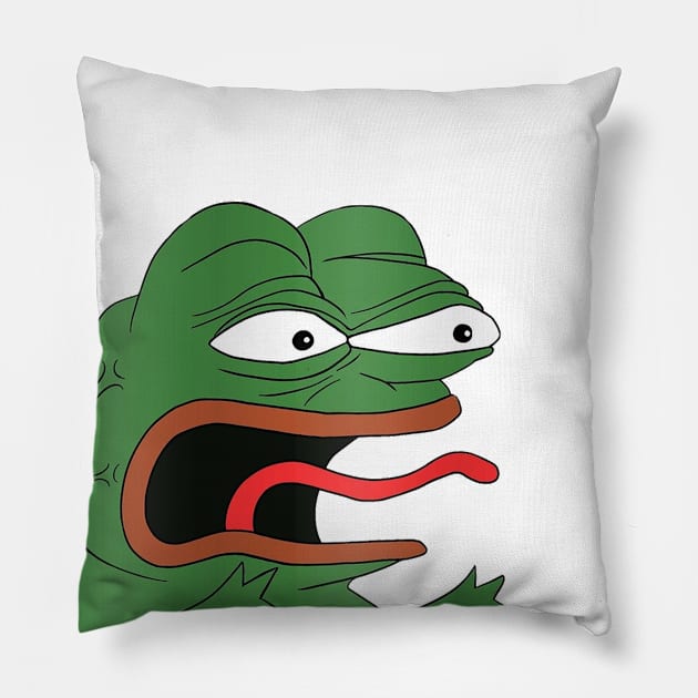 Normies REEEEEEEE! Pillow by MysticTimeline