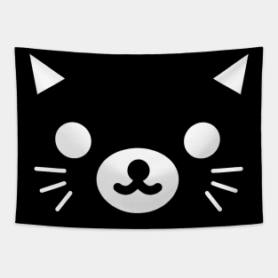 Kawaii Cute Kitty Minimalist Tapestry