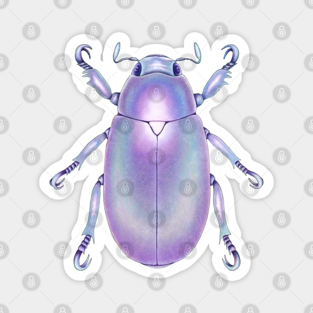 Holographic Beetle Magnet by illucalliart