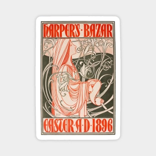 Harper's Bazar Easter Cover 1896 Magnet