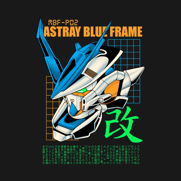 Gundam Astray Blue Frame by Marciano Graphic