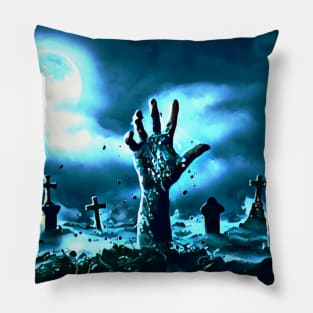 BRAINS!!! (Zombie Hand) Pillow