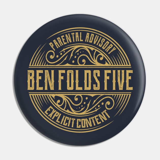 Ben Folds Five Vintage Ornament Pin by irbey