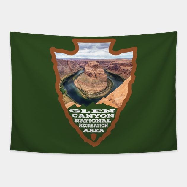 Glen Canyon National Recreation Area photo arrowhead Tapestry by nylebuss