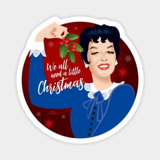 A Liittle Auntie Mame Christmas Magnet