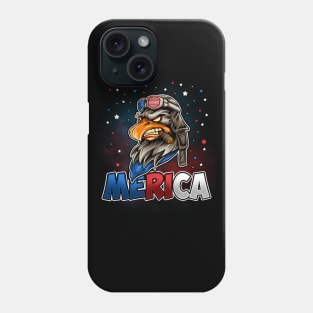 'Merica 4th of July American Funny Bald Eagle Phone Case