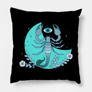 Scorpio Zodiac Sign Artwork Pillow