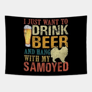 Beer drink samoyed Tapestry