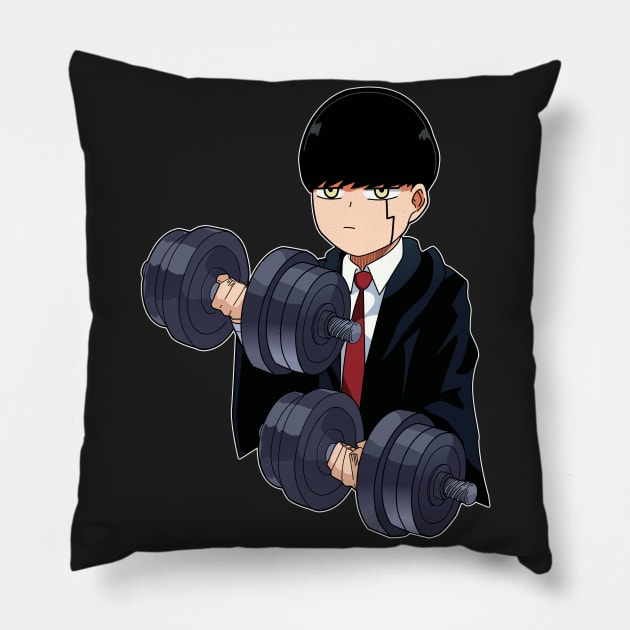 Mash Burnedead - Dumbbell Exercise Pillow by Dokey4Artist