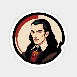 A Young Strahd Von Zarovich Wearing Gentleman's Attire Magnet