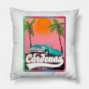 Cárdenas, Cuba Travel poster Pillow