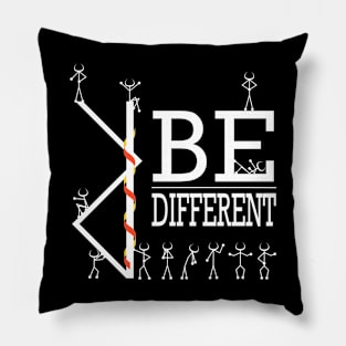 Be Different Sticky Man Tee Pillow