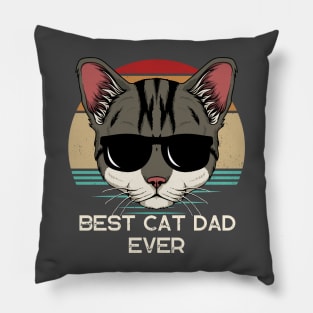 Best Cat Dad Ever Pillow