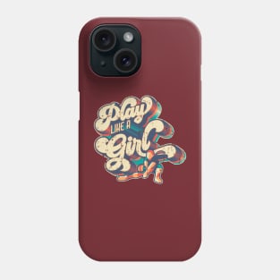 Play like a Girl | Retro Volleyball Design Phone Case