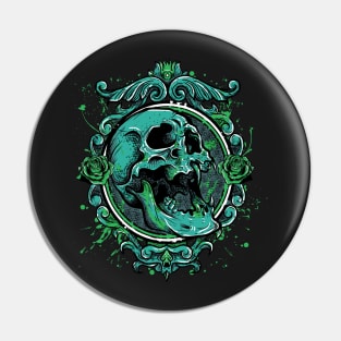 Canine skull Pin