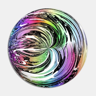 Tie Dye Abstract Brushstrokes Pin