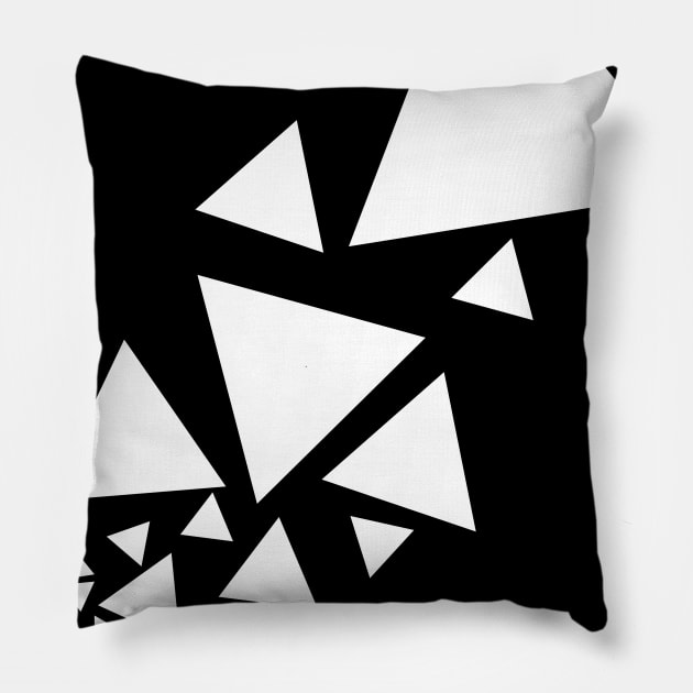 Triangle Art Pillow by JamesBennettBeta