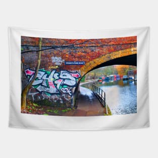 Graffiti Street Art Regent's Canal Camden London Tapestry