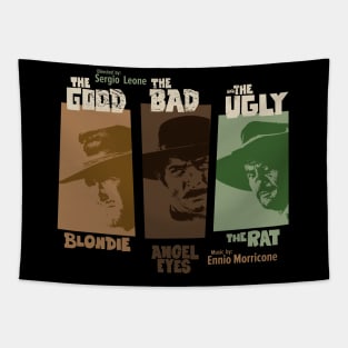 The good, the bad and the ugly - Spaghetti Western by Sergio Leone Tapestry