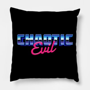 Chaotic Evil 80s Vibes Pillow