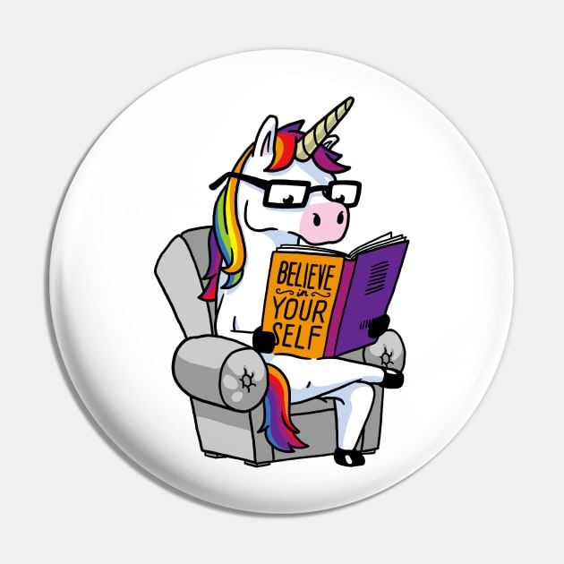 Unicorn Believe Yourself Self Affirmation Book Pin by vo_maria