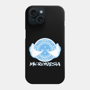 Manta Rays on Micronesian flag Phone Case