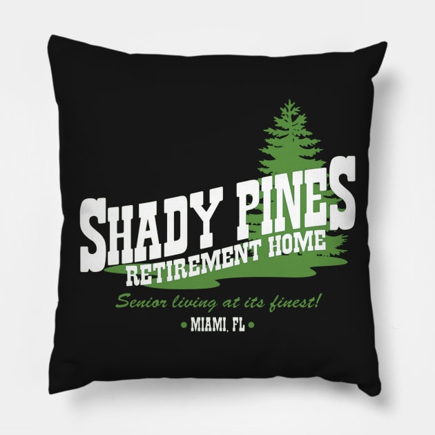 Shady Pines Pillow by DinoAdnan