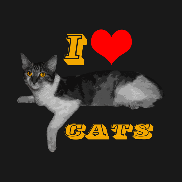 I Love Cats T Shirt I Love Cats T Shirt Teepublic 