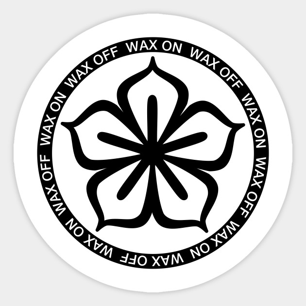 Lotus Flower Karate Kid Sticker Teepublic Uk