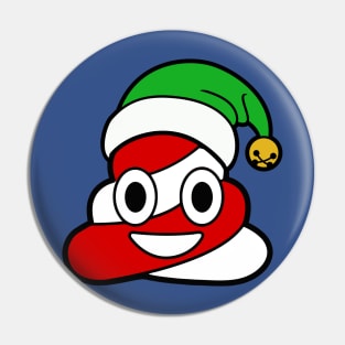 Elf Poop Emoji Pin