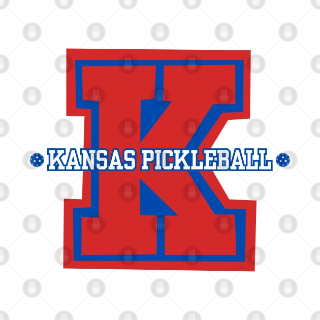 Kansas Varsity Pickleball Logo Wear by Hayden Mango Collective 