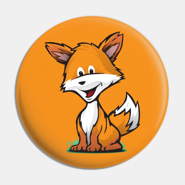 Cute Fox Cartoon Illustration Pin by hobrath