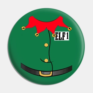 Christmas Family "Elf 1" Photo Design Shirt Pin