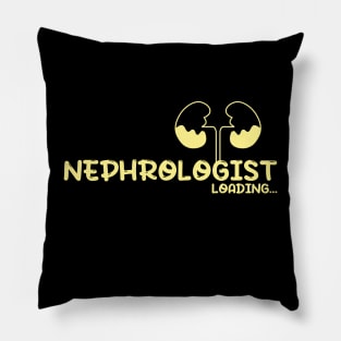 Future Nephrologist, doctor, kidneys - yellow Pillow