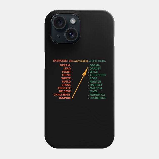 black americans exercise Phone Case by TeeStreet