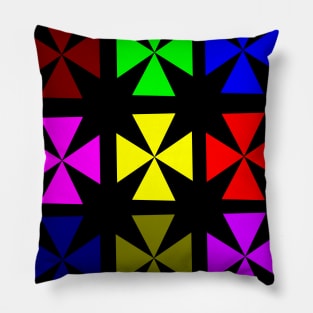 Rainbow flowers Pillow