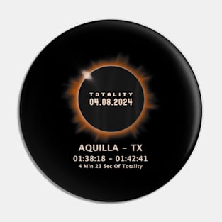 Total Solar Eclipse 2024 Totality 04.08.24 Texas Tx Pin