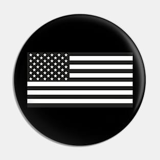 Black USA Flag Pin