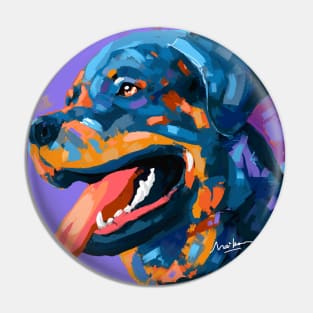 Rottweiler dog lover Pin